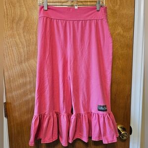 Matilda Jane Pink Pants with Ruffle Hem